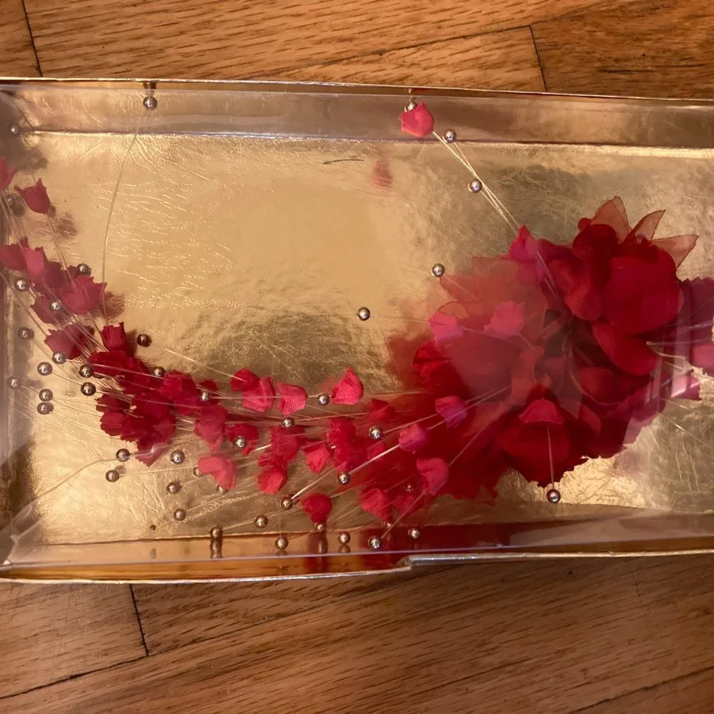 All Silk Red Floral Arrangement